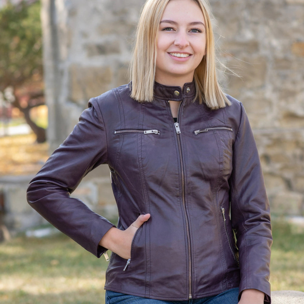 Chaqueta de cuero para mujer BOL con bolsillo y cremalleraEX-STOCK Canada 