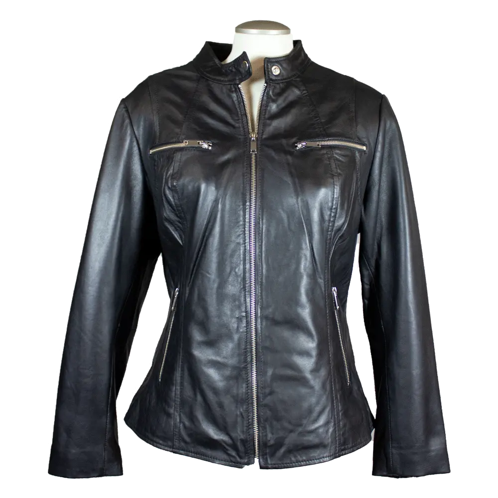 Chaqueta de cuero para mujer BOL con bolsillo y cremalleraEX-STOCK Canada 