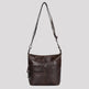 Greenwood Leather Shoulder Bag with 2 Zip Pockets 