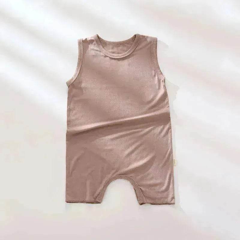 Baby Summer Modal Thin Sleeveless Tank Top Romper - EX-STOCK Canada