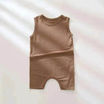 Baby Summer Modal Thin Sleeveless Tank Top Romper - EX-STOCK Canada