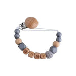 Baby's Wood Silicone Beads Pacifier Clip - EX-STOCK Canada
