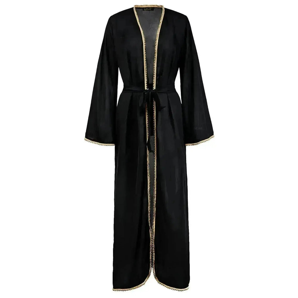 Bandage cardigan robe Arab dress - EX-STOCK Canada