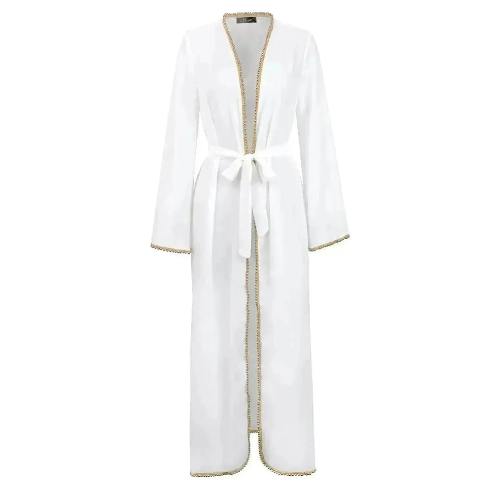 Bandage cardigan robe Arab dress - EX-STOCK Canada