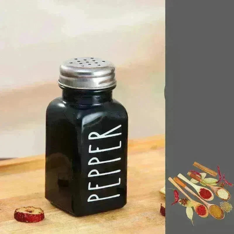Barbecue Sprinkler Bottle Salt And Pepper Shaker Seasoning Bottle Square Glass Bottle - EX-STOCK CANADA