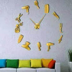 Barber Shop Hair Tools Oversized DIY Wall Clock - EX-STOCK Canada