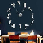 Barber Shop Hair Tools Oversized DIY Wall Clock - EX-STOCK Canada