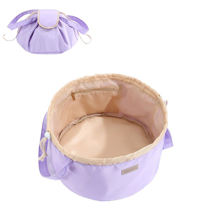 Barrel Drawstring Makeup Bag Large Capacity Women's Cosmetic Bag Toiletries Organizer Pouch Lady Travel Storage Case EX-STOCK Canada 