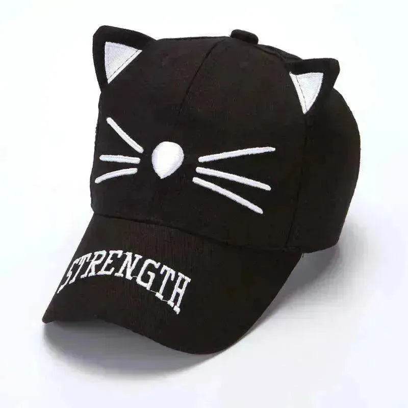 Baseball Korean Sunscreen Cute Kitten Cap - EX-STOCK Canada
