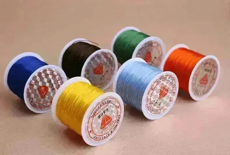 Beads bracelet wire rope Colorful elastic chain glass wire - EX-STOCK CANADA