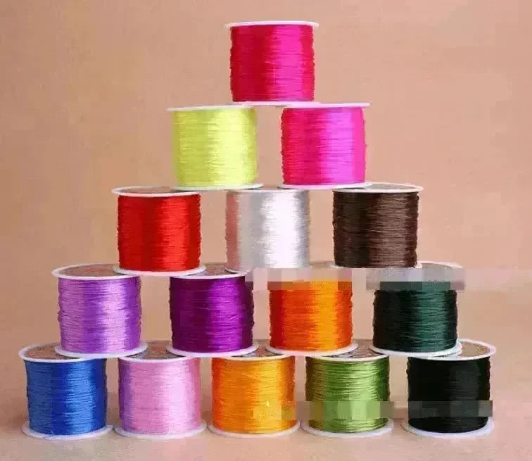 Beads bracelet wire rope Colorful elastic chain glass wire - EX-STOCK CANADA