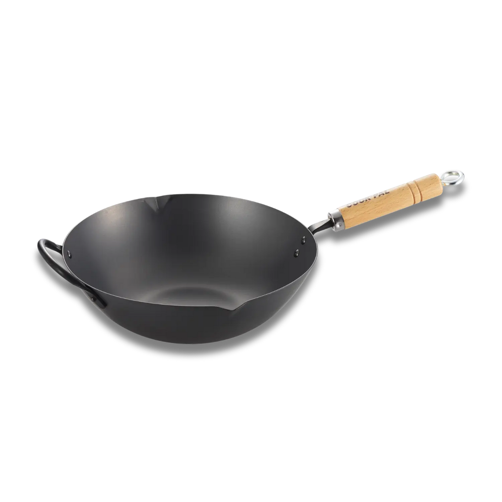 YOSHIKAWA Cook-Pal Ren Nitrided Carbon Steel Beijing Wok 30CM – JAPAN 