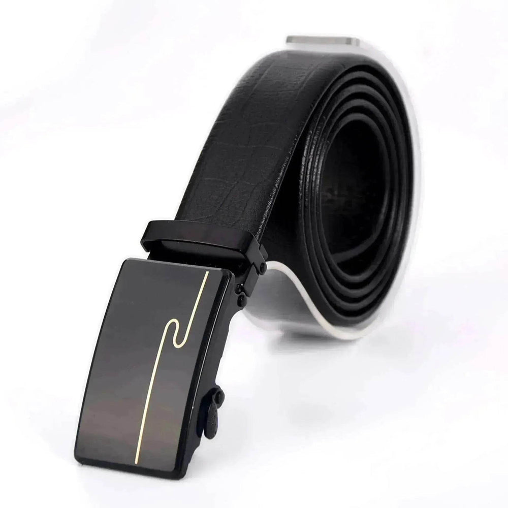 Belt Men's Automatic Buckle Belt Mirror Acrylic Iron Button Men's Business Casual Belt - EX-STOCK Canada