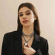 Big Love Double-layer Chains Design Necklace Women Street Punk Style Necklace Fashion Jewelry - EX-STOCK Canada