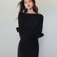 Black Panel Mesh Dress Women - EX-STOCK Canada