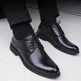 Chaussures noires à bout pointu pour hommes - EX-STOCK Canada