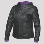 Unik International Women's Hoodie Motorcycle Jacket 