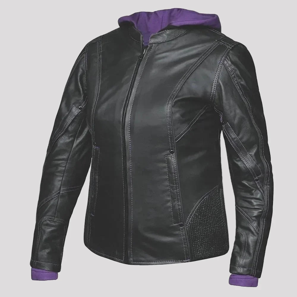 Unik International Women's Hoodie Motorcycle Jacket 