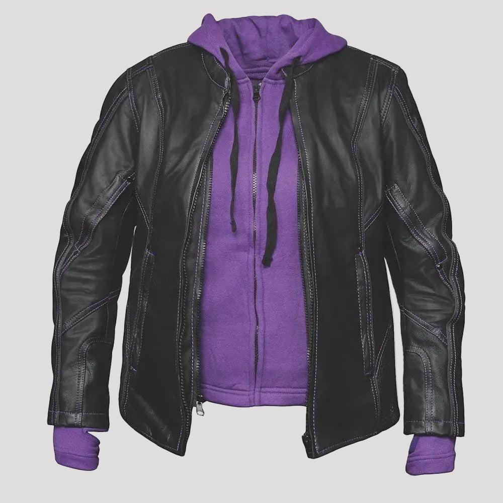 Unik International Women's Hoodie Motorcycle Jacket 
