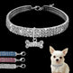Bling Rhinestone Dog Collar Crystal Puppy Chihuahua Pet Dog Collars Leash For Small Medium Dogs Cats EX-STOCK Canada 