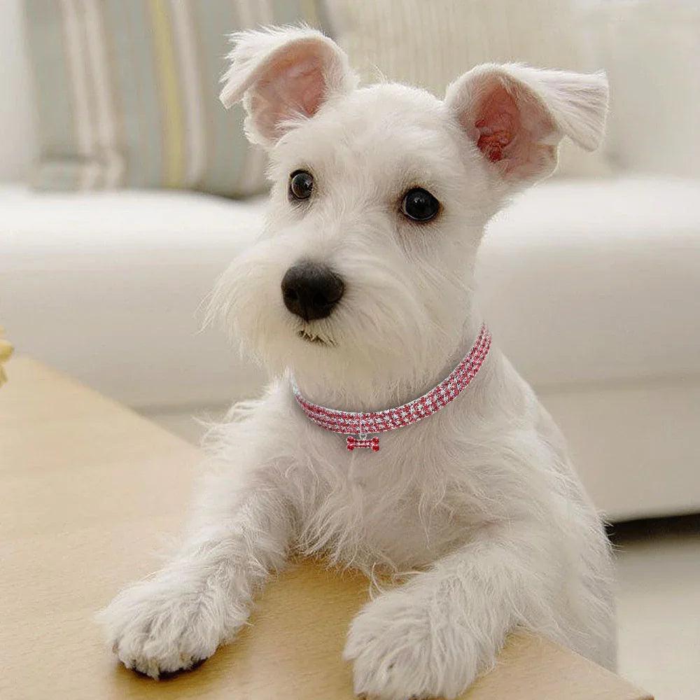 Collier pour chien en strass Bling Collier pour chiot en cristal Chihuahua Colliers et laisses pour chiens pour petits et moyens chiens ChatsEX-STOCK Canada 