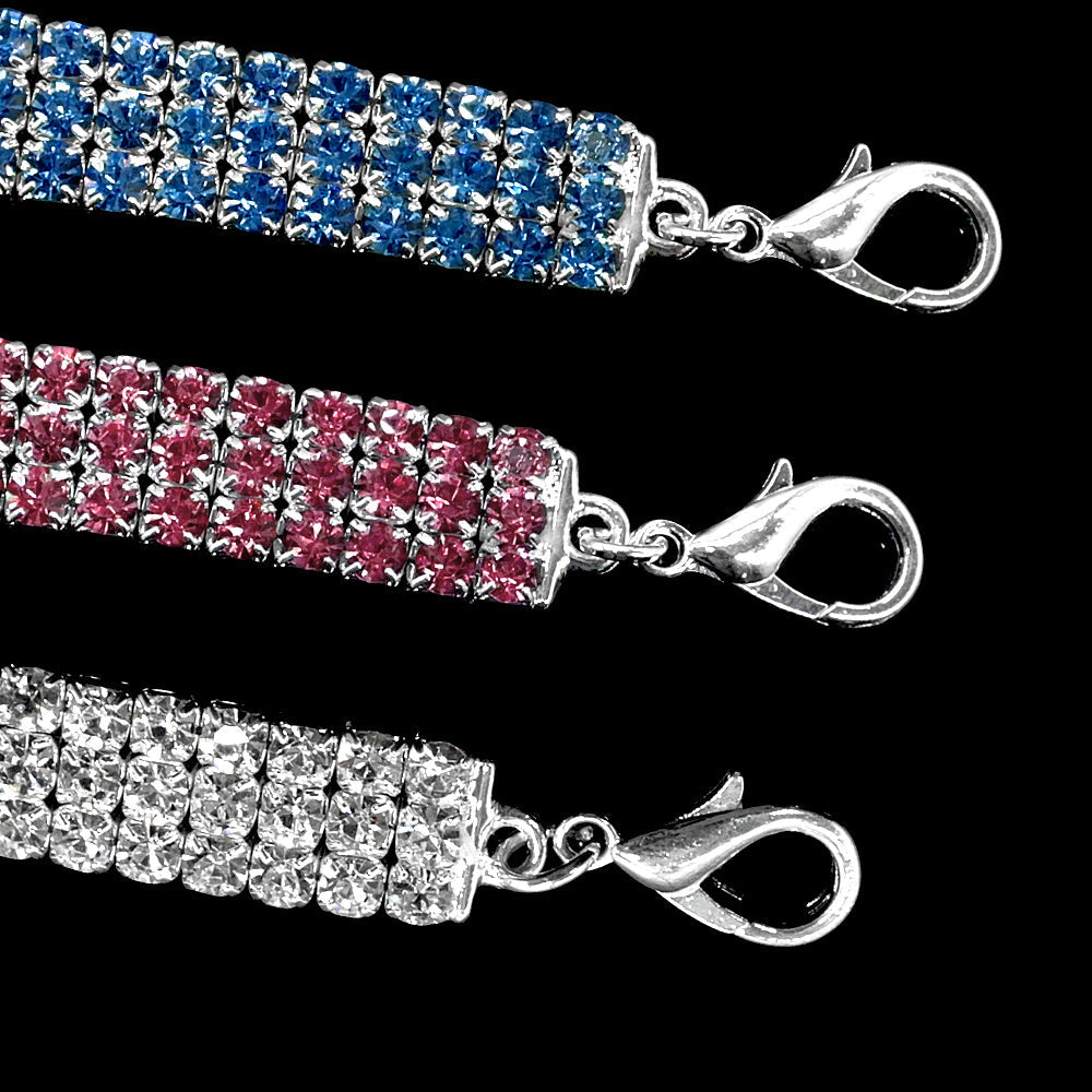 Bling Rhinestone Dog Collar Crystal Puppy Chihuahua Pet Dog Collars Leash For Small Medium Dogs Cats EX-STOCK Canada 