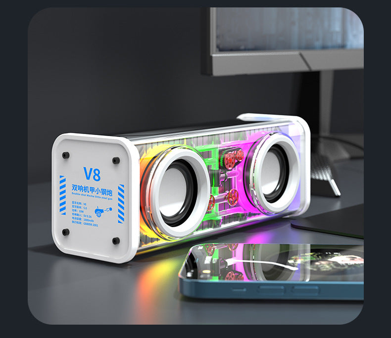 Bluetooth Speaker Transparent Mecha High Power EX-STOCK Canada 