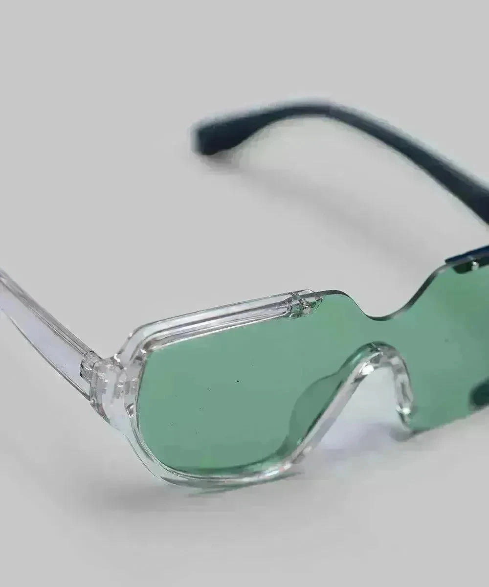 Bored Wear Asymmetrical Green Glasses - EX-STOCK CANADA