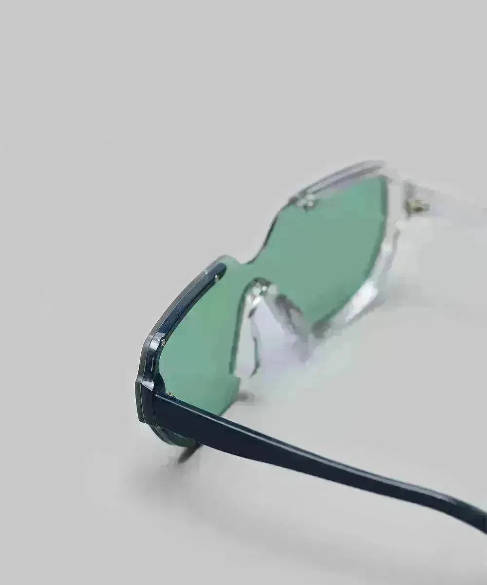 Bored Wear Asymmetrical Green Glasses - EX-STOCK CANADA