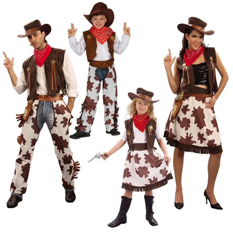 Boys And Girls Cowboy Costumes Christmas Children's Cowboy Costumes - EX-STOCK Canada