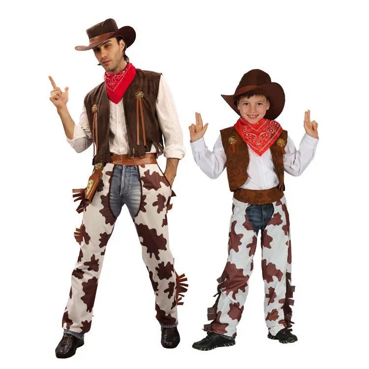 Boys And Girls Cowboy Costumes Christmas Children's Cowboy Costumes - EX-STOCK Canada