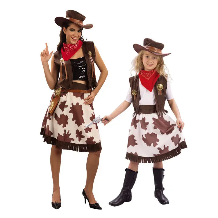 Boys And Girls Cowboy Costumes Christmas Children's Cowboy Costumes - EX-STOCK Canada