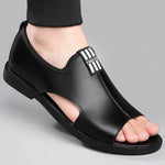 Breathable Men's Hole Shoes Casual Soft Bottom Delivery Rome Leather Sandals  EX-STOCK CANADA