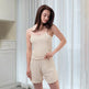 Breathable Stretch Knitted Pajamas Suit Suspenders For Women - EX-STOCK Canada