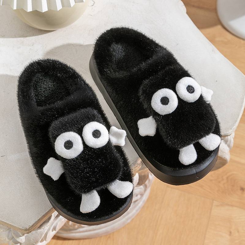 Briquette Couple Household Thermal Cotton Slippers EX-STOCK Canada 