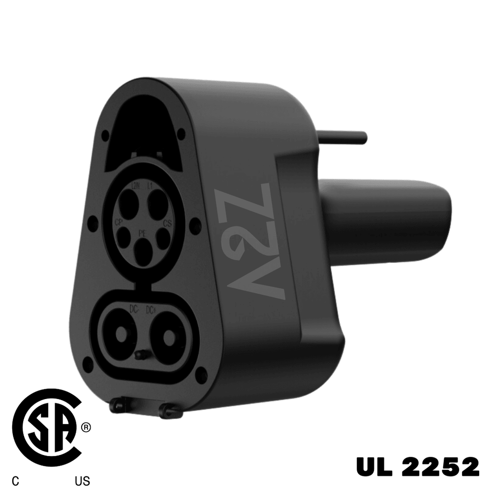 Chargeur CCS1 pour véhicule NACS | DC | Compatible avec les véhicules Tesla et les véhicules NACS | Certifié UL2252/CSA-C22.2 | La prise Thunderstorm 