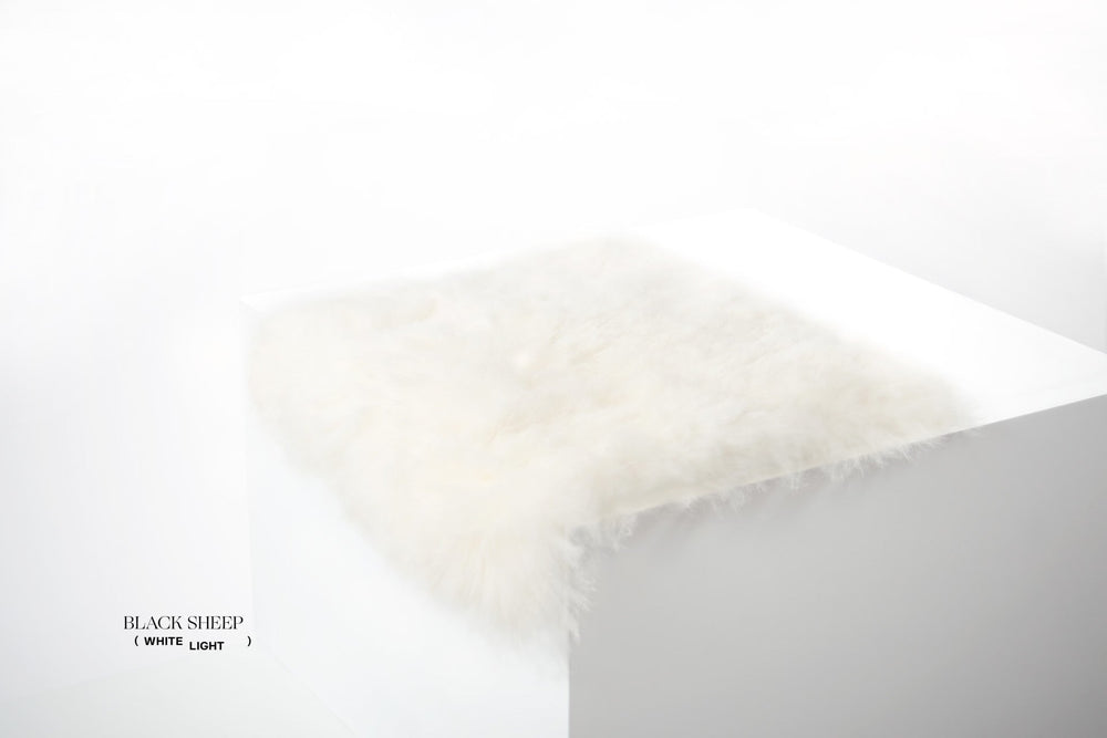 Shorn White Icelandic Sheepskin Chair Pad 