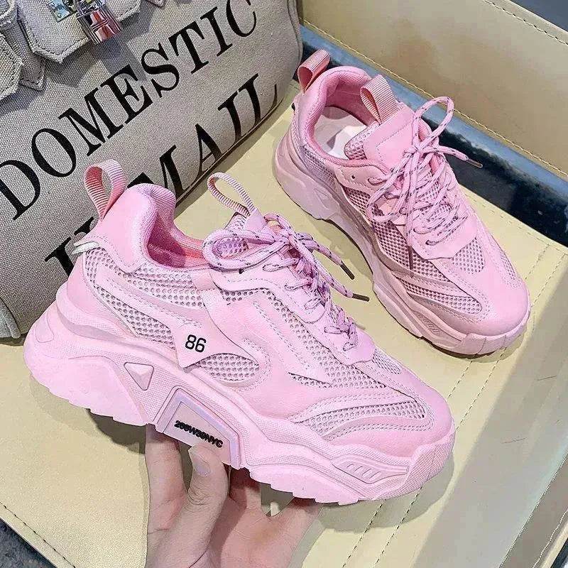 Candy-colored Thick-soled Increase Fashion Sneakers Women - EX-STOCK Canada