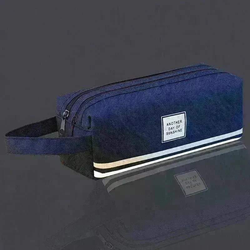 Canvas Double-Layer Stationery Box For Junior High School Students - EX-STOCK CANADA