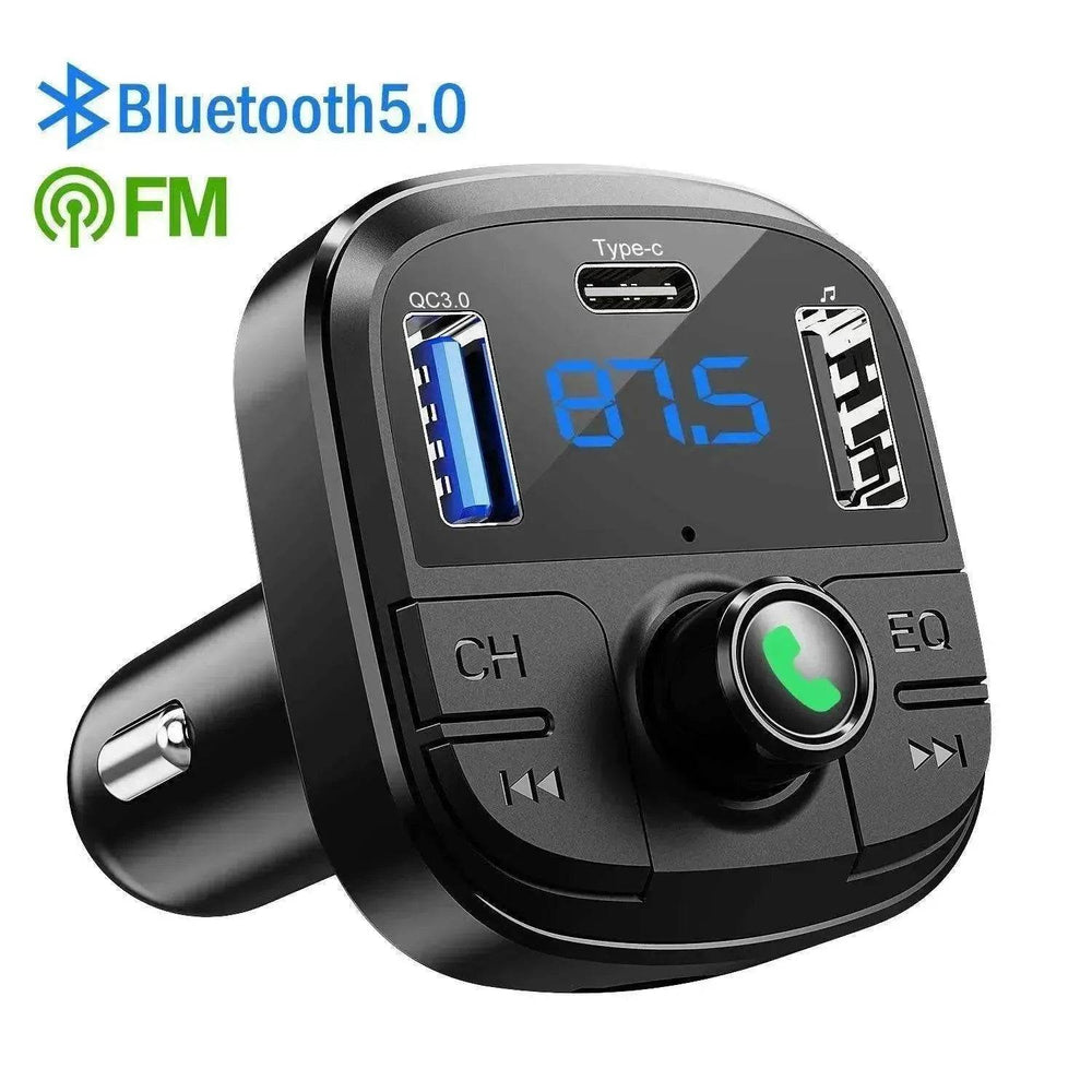 Car Mp3 Bluetooth Player Double USB Charger - EX-STOCK Canada