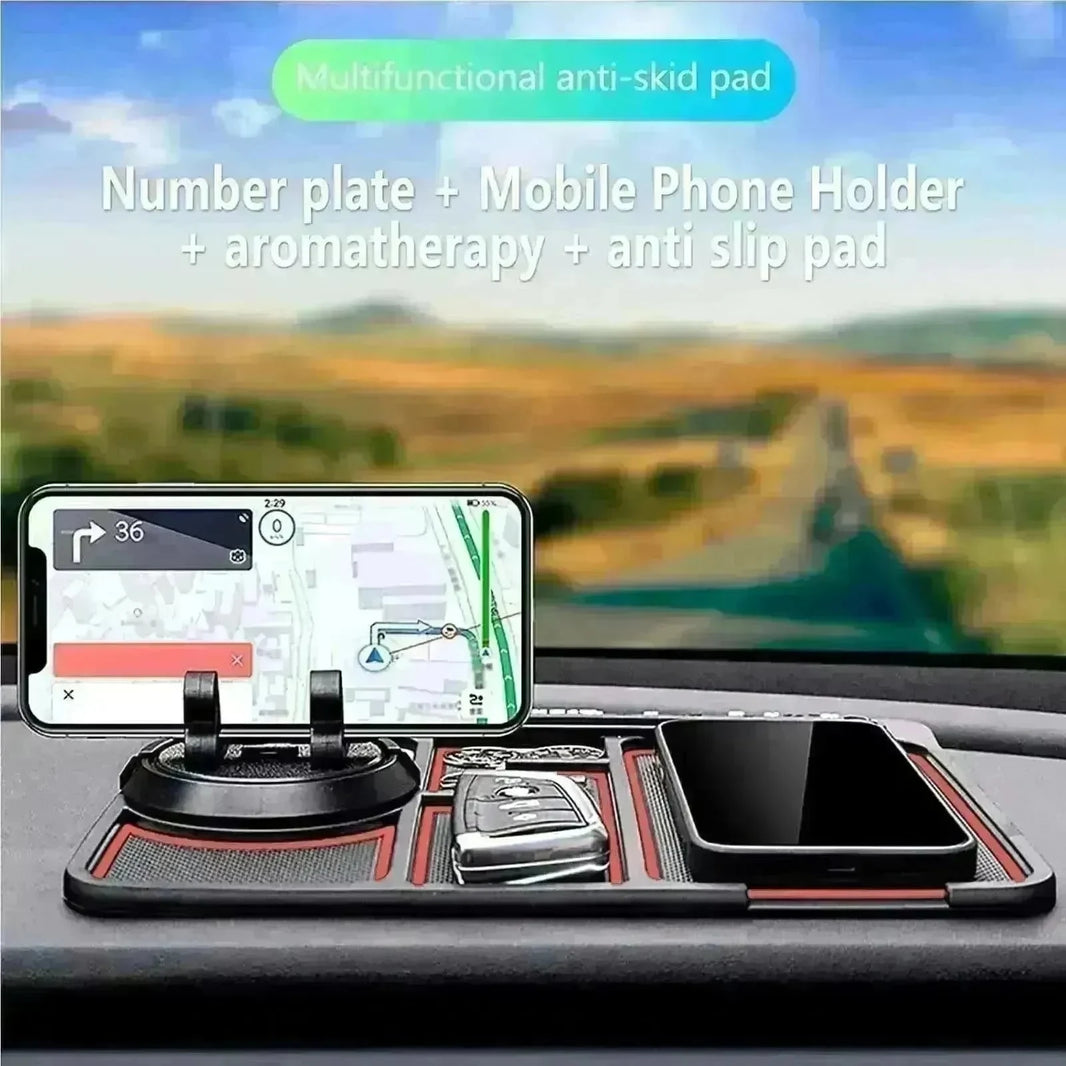 Car Phone Pad 4-in-1 Parking Number Card Anti-Slip Mat Auto Holder - EX-STOCK CANADA