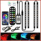 Car RGB Strip Lights: Wireless Music Control, Waterproof LED, Remote. - EX-STOCK CANADA