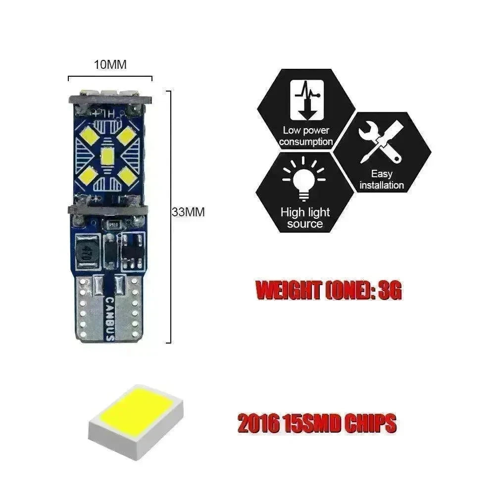 Car modified 4014 LED Lights T10 Socket - EX-STOCK CANADA