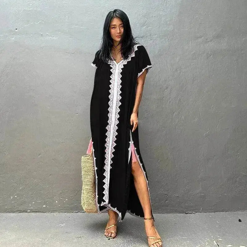 Casual Swimsuit Cover Up For Women Loose Beach Bikini Blouse Dress. - EX-STOCK Canada