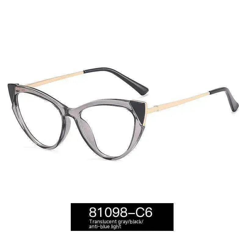 Cat Eye Anti-blue Light Large Frame Slim Look Optical Glasses - EX-STOCK Canada