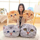 Cat Pillow Car Cushion Cute Cat Shape Nap Seat Plush Toy - EX-STOCK Canada