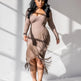 Chic Long Sleeve Tassel Fringed Bodycon Dress - EX-STOCK Canada