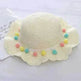 Children Bags Hats Female Decoration Small Colored Balls Sunscreen Lace Beach Hats Breathable Sandals - EX-STOCK Canada