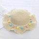 Children Bags Hats Female Decoration Small Colored Balls Sunscreen Lace Beach Hats Breathable Sandals - EX-STOCK Canada