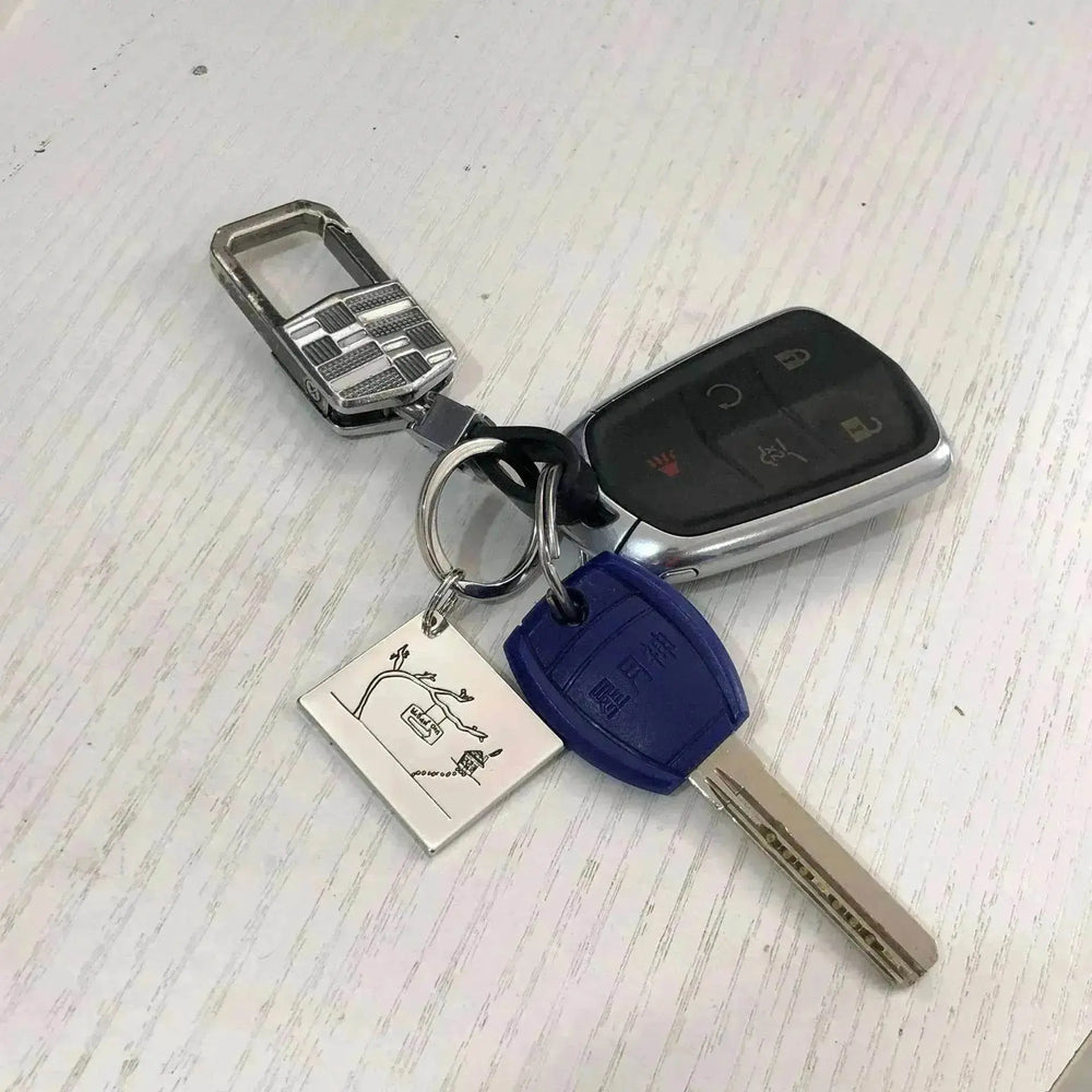 Children's Realistic Hand Drawn Laser Painting Keychain - EX-STOCK Canada